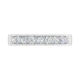 1/2 Carat Round Diamond Wedding Band Ring in Gold