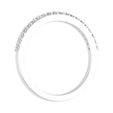 1/5 Carat Prong Set Diamond Wedding Band Ring in Gold - IGI Certified