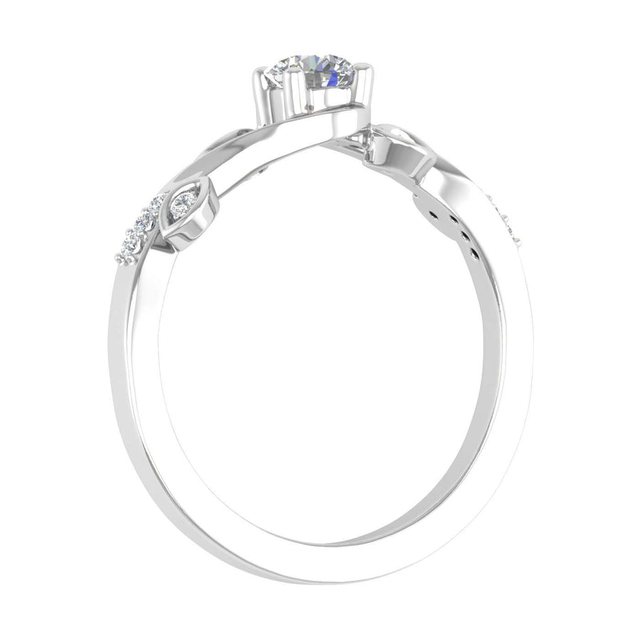1/5 Carat Diamond Engagement Rings in Gold - IGI Certified
