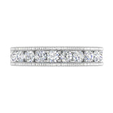 1 Carat Diamond Wedding Band Ring in Gold - IGI Certified