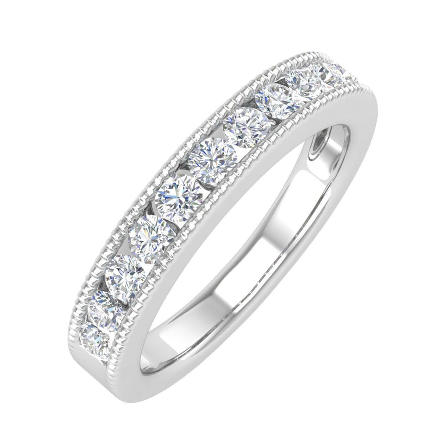 1/2 Carat Channel Set Diamond Wedding Band Ring in Gold