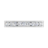 1/2 Carat Channel Set Diamond Wedding Band Ring in Gold - IGI Certified