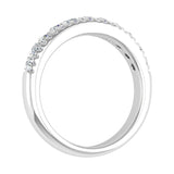 1/2 Carat Round Diamond Wedding Band Ring in Gold - IGI Certified