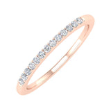 1/10 Carat Diamond Wedding Anniversary Ring in Gold - IGI Certified