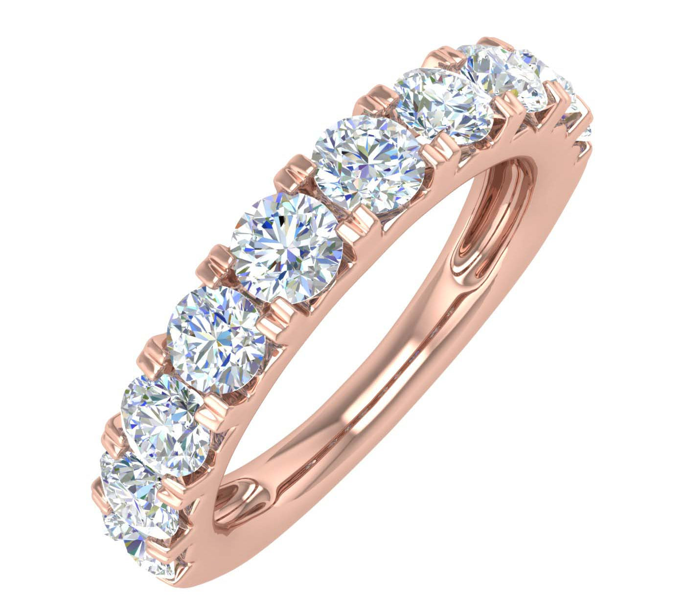 1 1/2 Carat Diamond Wedding Band Ring in Gold