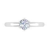 1/2 Carat 6-Prong Set Diamond Solitaire Engagement Ring in Gold - IGI Certified