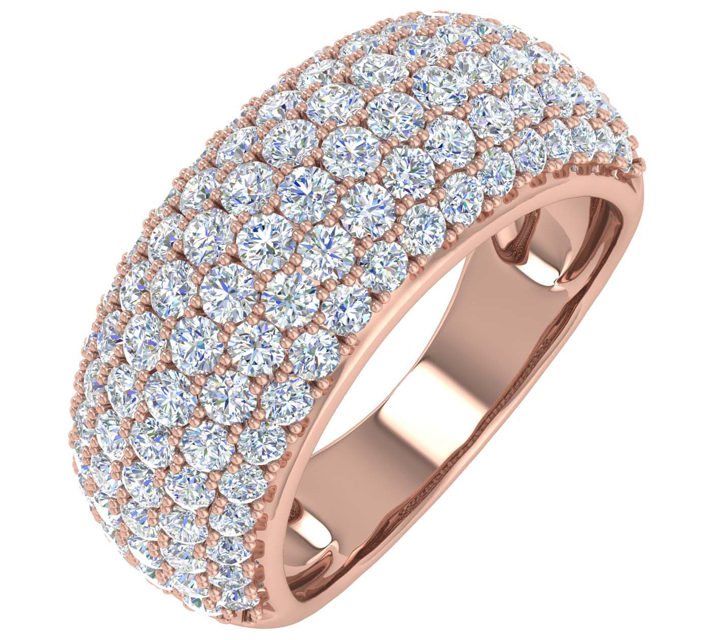 1.80 Carat Diamond Wedding Band Ring in Gold
