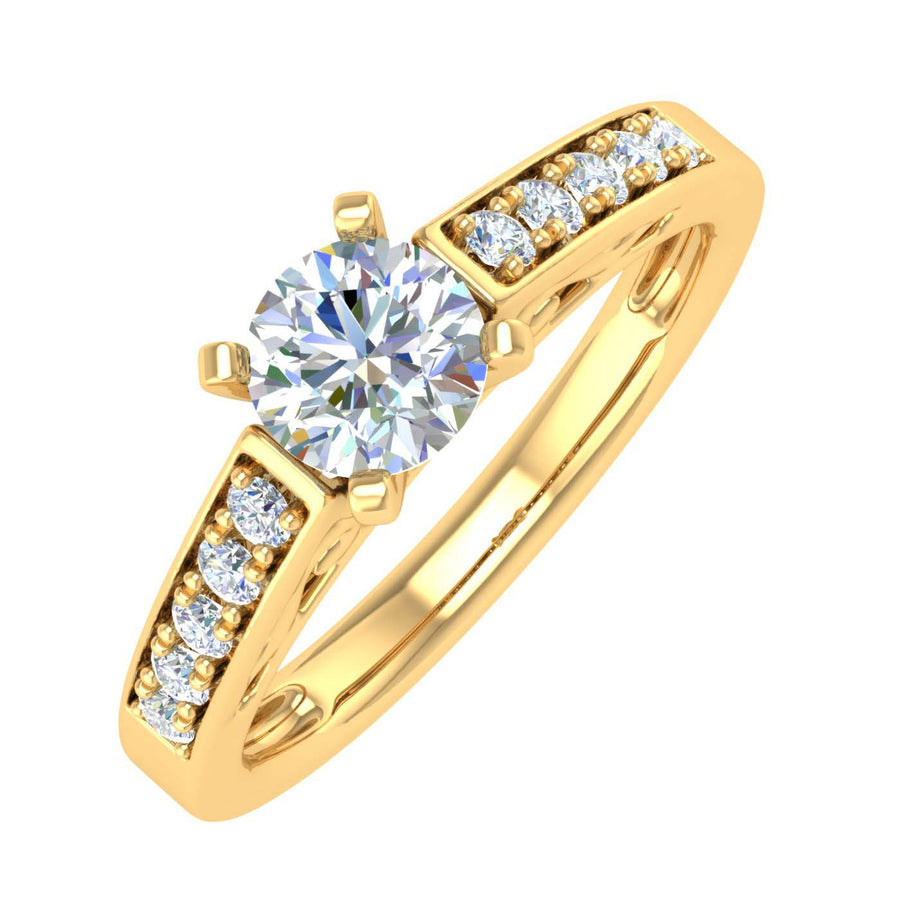 0.88 Carat Diamond Engagement Ring in Gold