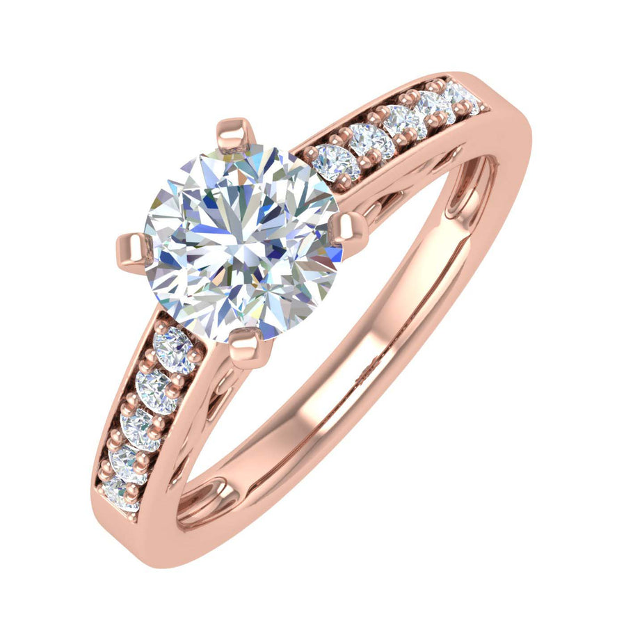 1.12 Carat Diamond Engagement Ring in Gold - IGI Certified
