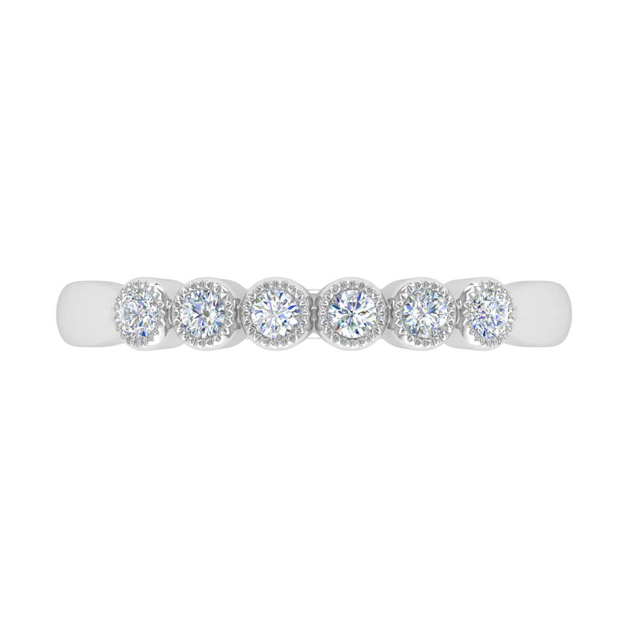 1/5 Carat 6-Stones Diamond Wedding Band Ring in Gold