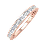1/4 Carat Channel Set Round Diamond Wedding Band Ring in Gold