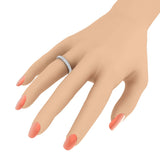 1/2 Carat Round Diamond Wedding Band Ring in Gold - IGI Certified