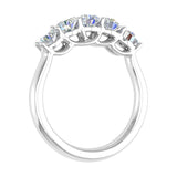 1 Carat (ctw) 5-Stone Diamond Wedding Band Ring in Gold - IGI Certified