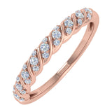 0.15 Carat Diamond Wedding Band Ring in Gold