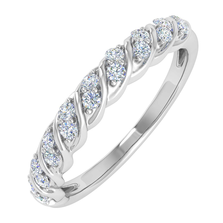1/4 Carat Diamond Wedding Band Ring in Gold