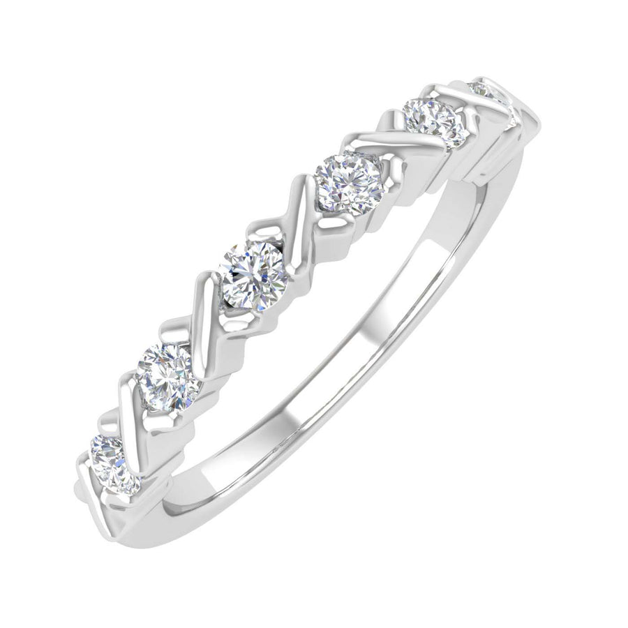 1/4 Carat Round Diamond Wedding Band Ring in Gold
