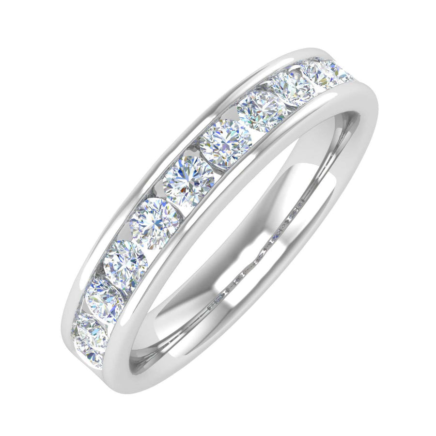 0.60 Carat Channel Set Diamond Wedding Band Ring in Gold