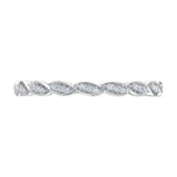 1/10 Carat Diamond Wedding Band Ring in Gold - IGI Certified