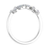 10K Gold Diamond Nature Wedding Band (0.15 Carat) - IGI Certified