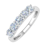 1 Carat (ctw) 5-Stone Diamond Wedding Band Ring in Gold - Preview 5