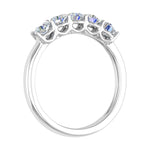 1 Carat (ctw) 5-Stone Diamond Wedding Band Ring in Gold - Preview 6
