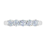 1 Carat (ctw) 5-Stone Diamond Wedding Band Ring in Gold - Preview 7