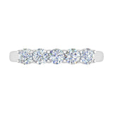 1 Carat (ctw) 5-Stone Diamond Wedding Band Ring in Gold - Preview 7