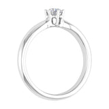 1/5 Carat 6-Prong Set Diamond Solitaire Engagement Ring Band in Gold