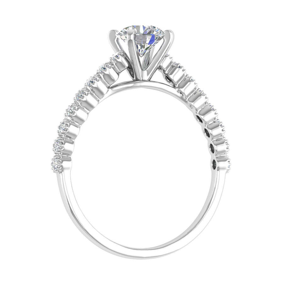 Round Diamond Engagement Ring in Gold (0.70 cttw) - IGI Certified
