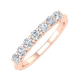 1/2 Carat Round Diamond Wedding Band Ring in Gold