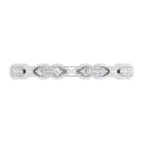 1/10 Carat Diamond Twisted Anniversary Ring in Gold - IGI Certified