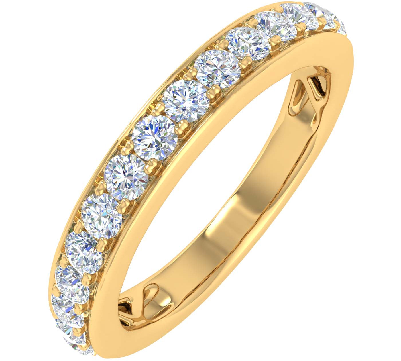 1/4 Carat Diamond Wedding Band Ring in Gold