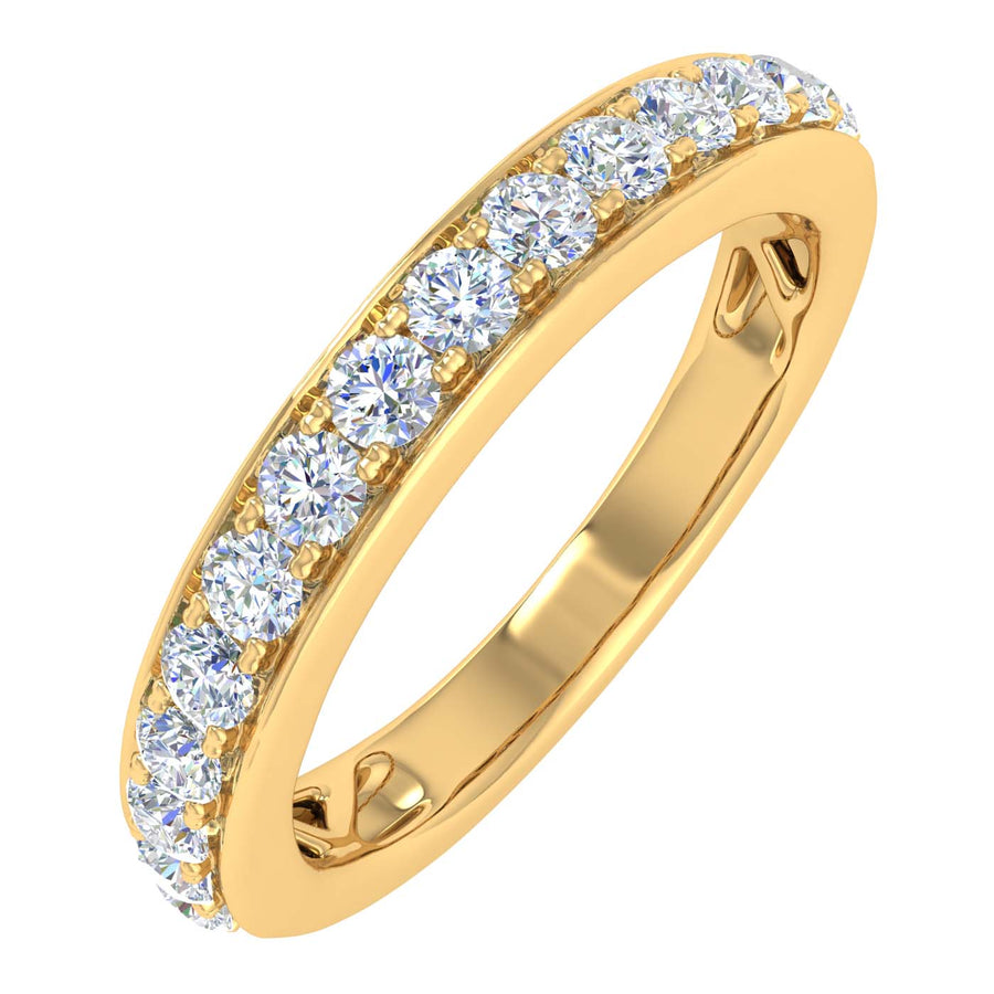 1/4 Carat Diamond Wedding Band Ring in Gold
