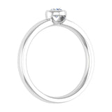 1/4 Carat Bezel Set Diamond Solitaire Engagement Ring Band in Gold