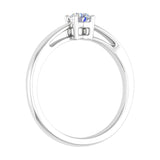 1/5 Carat 4-Prong Set Diamond Solitaire Engagement Ring Band in Gold
