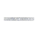1/2 Carat Round Diamond Wedding Band Ring in Gold - IGI Certified