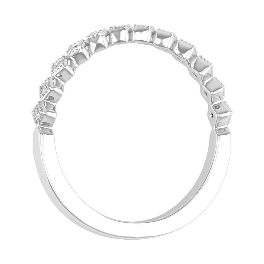 Gold Diamond Wedding Band Ring (0.05 Carat) - IGI Certified