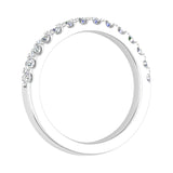 1/2 Carat Round Diamond Wedding Band Ring in Gold - IGI Certified