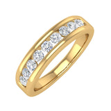 1/2 Carat Channel Set Diamond Wedding Band Ring in Gold - IGI Certified