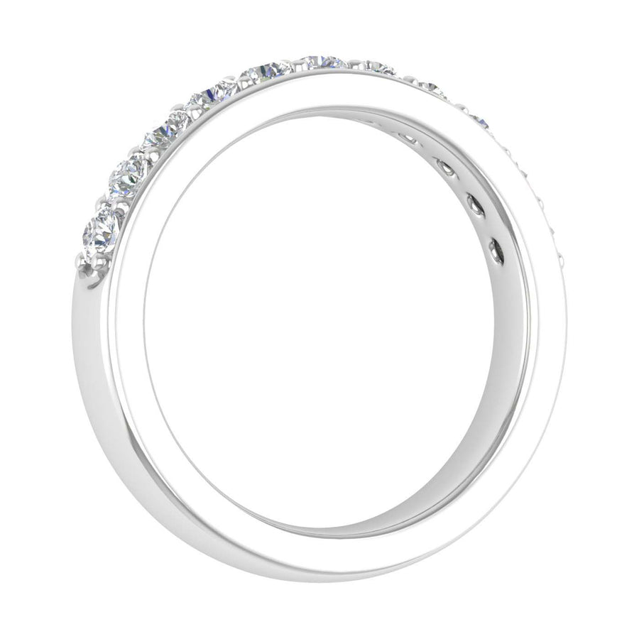 1/2 Carat Pave Set Diamond Wedding Band Ring in Gold