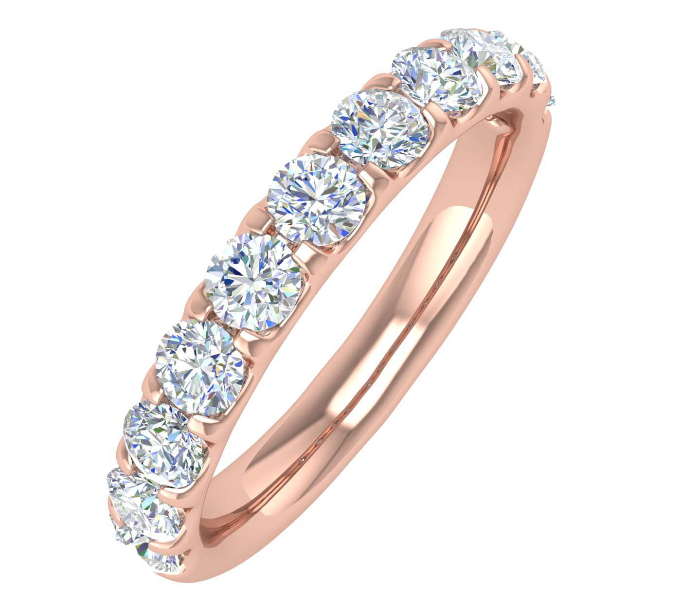 1 Carat Diamond Wedding Band Ring in Gold