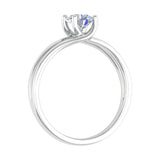 1/2 Carat 4-Prong Set Diamond Solitaire Engagement Ring in Gold - IGI Certified
