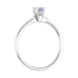 1/5 Carat 4-Prong Set Diamond Solitaire Engagement Ring Band in Gold - IGI Certified