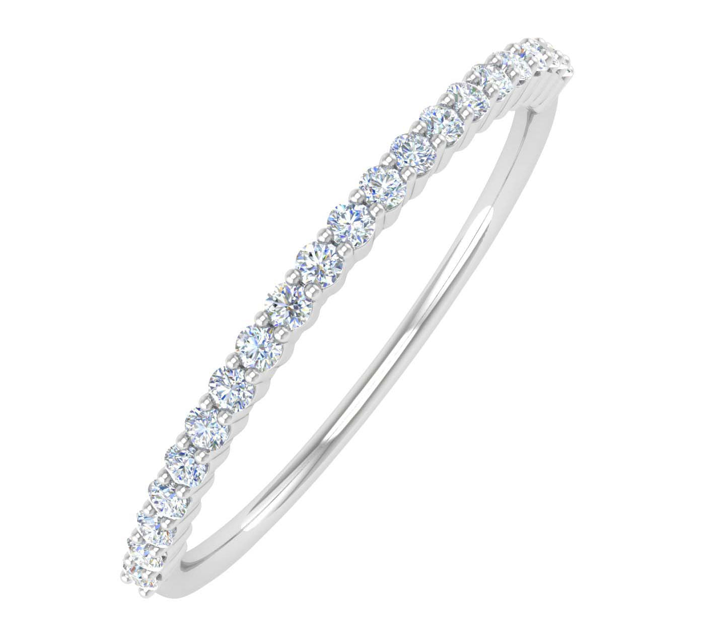 0.13 Carat Diamond Wedding Band Ring in Gold