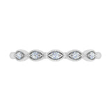 0.06 Carat Diamond Twisted Wedding Band Ring in Gold