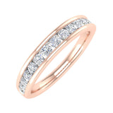 1/2 Carat Channel Set Diamond Wedding Band Ring in Gold - IGI Certified
