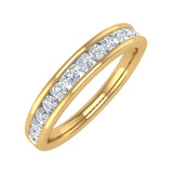 1/2 Carat Channel Set Diamond Wedding Band Ring in Gold - IGI Certified