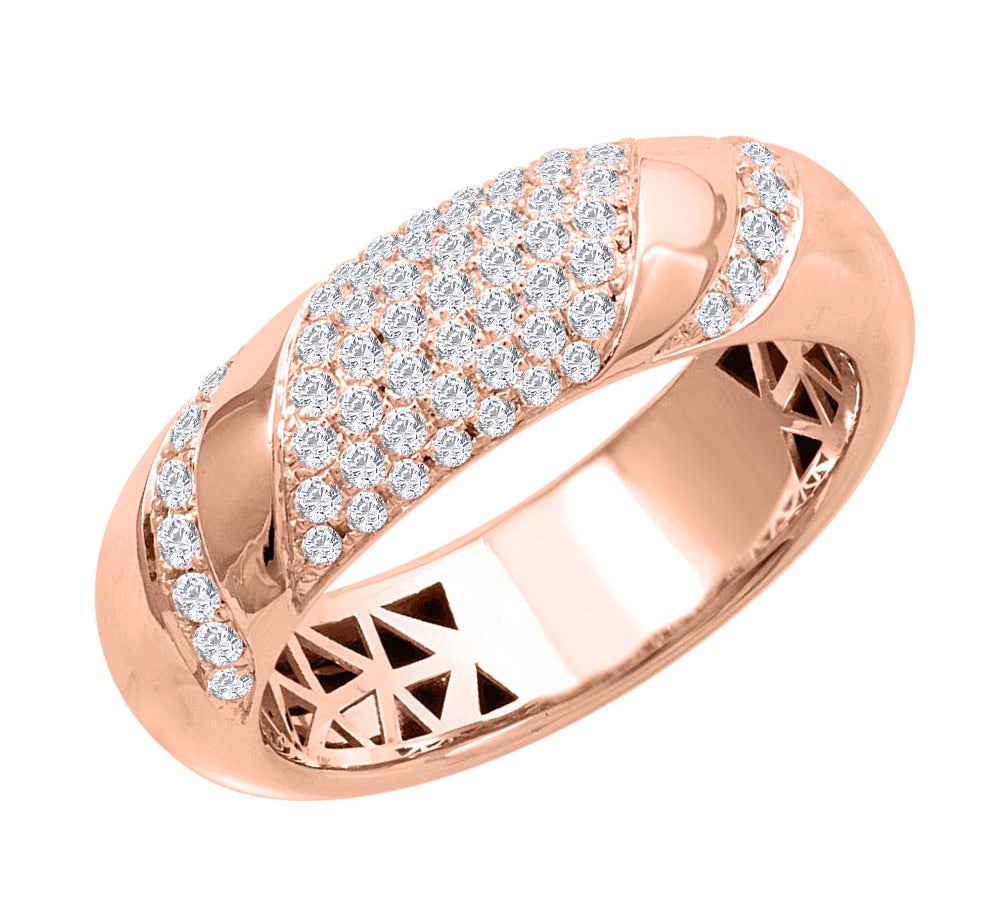 0.40 Carat Diamond Unisex Wedding Band Ring in Gold