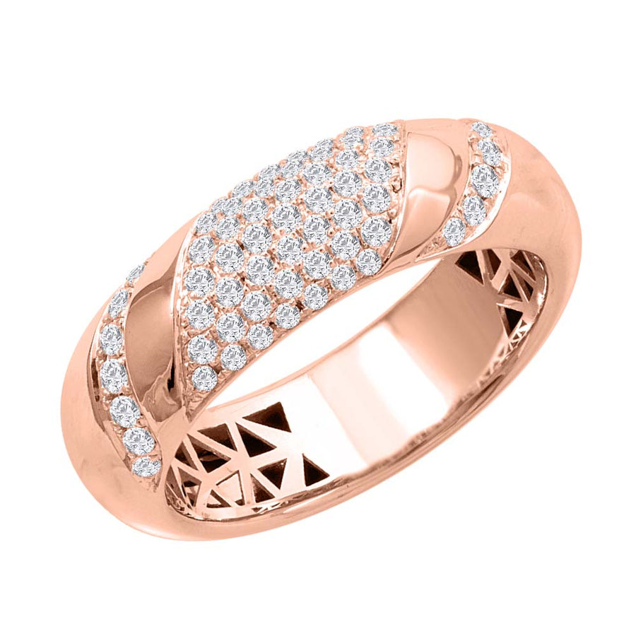 0.40 Carat Diamond Unisex Wedding Band Ring in Gold