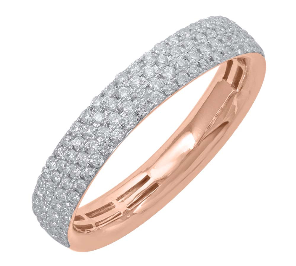 1/3 Carat Round Diamond Wedding Band Ring in Gold